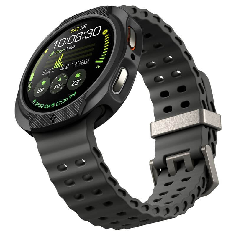 Калъф за Samsung Watch 8 44 mm, Spigen Liquid Air Case, Черен (8)