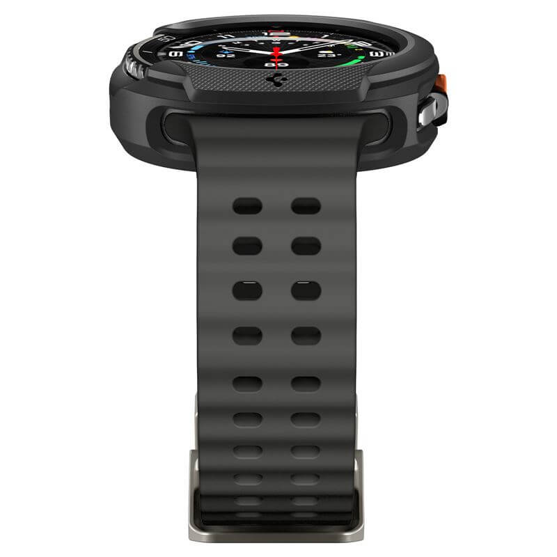 Калъф за Samsung Watch 8 Classic 46 mm, Spigen Liquid Air Case, Черен (7)