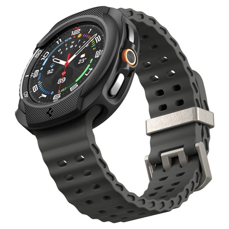 Калъф за Samsung Watch 8 Classic 46 mm, Spigen Liquid Air Case, Черен (8)