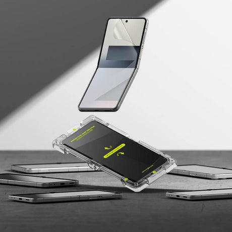 Протектор за Samsung Z Flip 7, Ringke Dual Easy Pro Film Glass 2бр., Прозрачен (6)
