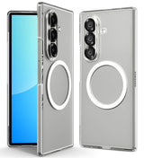 Magsafe Тънък Калъф за Samsung Z Fold 7, Spigen AirSkin Case, Прозрачен