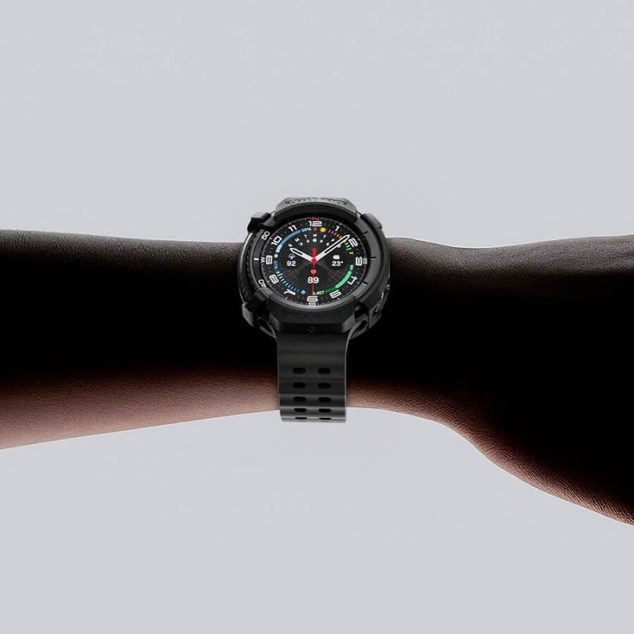 Калъф за Samsung Watch 8 Classic 46 mm, Spigen Rugged Armor Case, Черен (11)