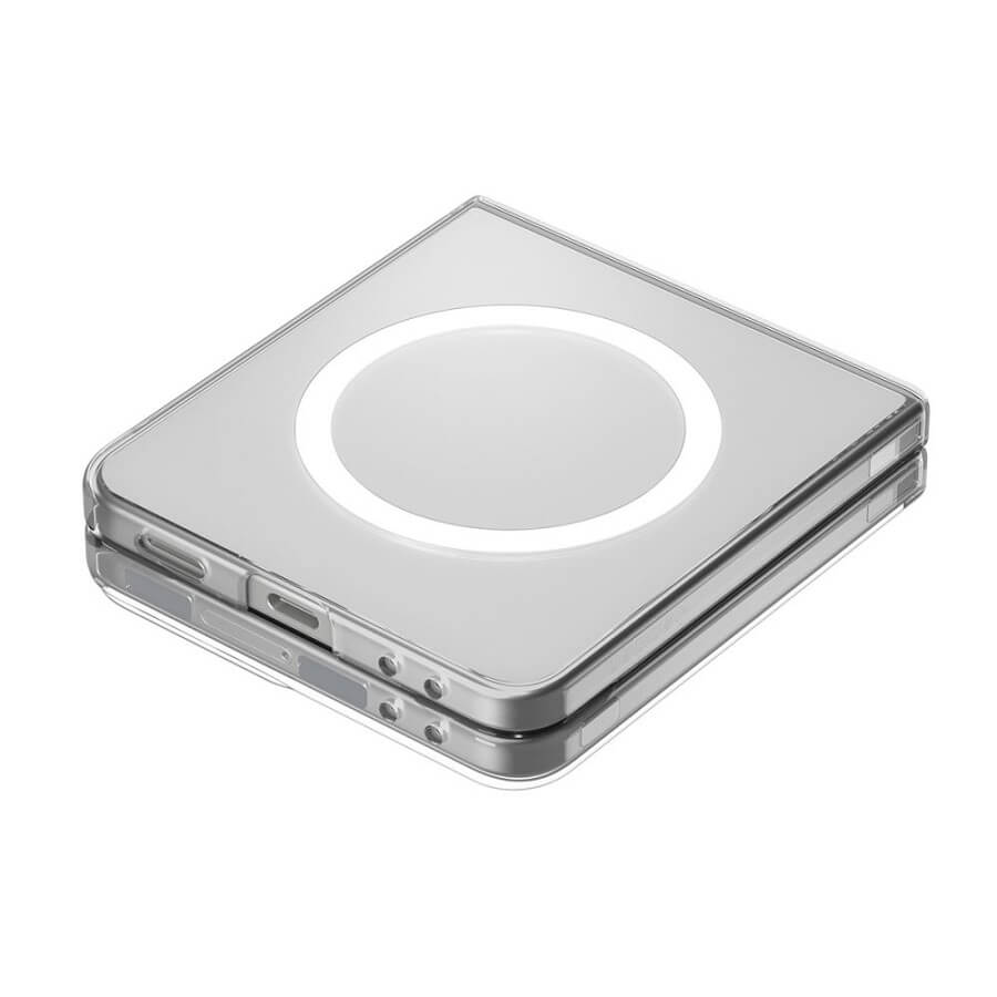 Magsafe Тънък Калъф за Samsung Z Flip 7, Spigen AirSkin Case, Прозрачен (6)