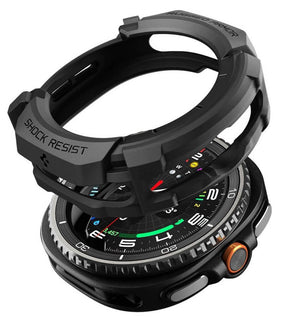 Калъф за Samsung Watch 8 Classic 46 mm, Spigen Rugged Armor Case, Черен
