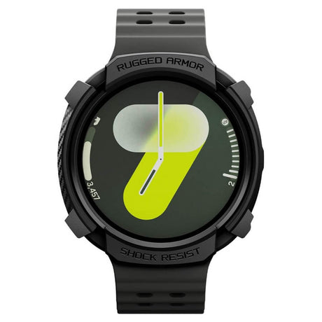 Калъф за Samsung Watch 8 44 mm, Spigen Rugged Armor Case, Черен (4)