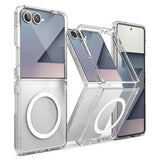 Magsafe Калъф за Samsung Z Flip 7, Ringke Fusion Magnetic Case, Прозрачен (4)