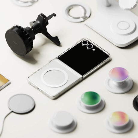 Magsafe Калъф за Samsung Z Flip 7, Ringke Fusion Magnetic Case, Прозрачен (7)