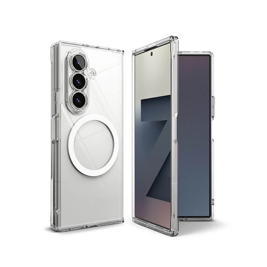 Magsafe Калъф за Samsung Z Fold 7, Ringke Fusion Magnetic Case, Прозрачен (7)
