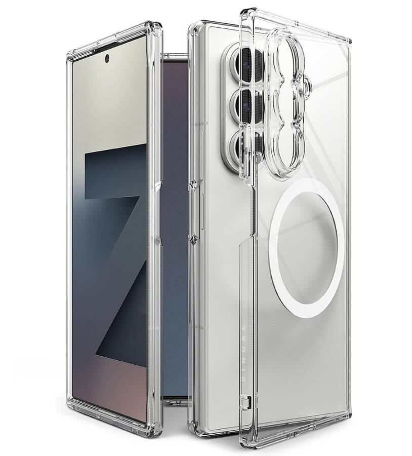 Magsafe Калъф за Samsung Z Fold 7, Ringke Fusion Magnetic Case, Прозрачен (2)