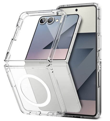 Magsafe Калъф за Samsung Z Flip 7, Ringke Fusion Magnetic Case, Прозрачен (2)