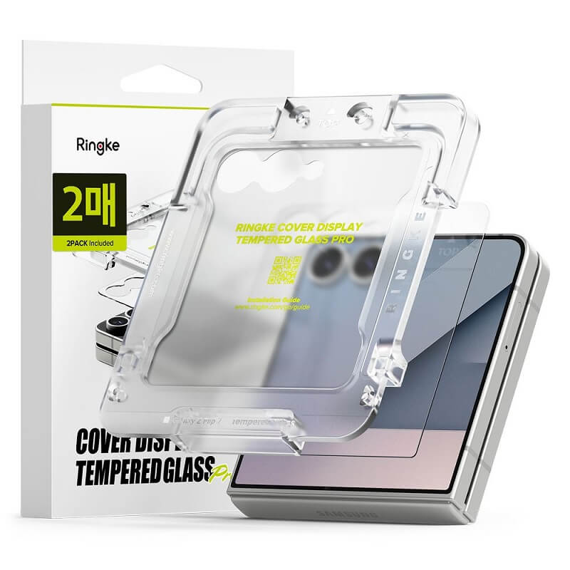 Стъклен Протектор за Samsung Z Flip 7, Ringke Glass Pro 2бр., Прозрачен