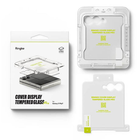 Стъклен Протектор за Samsung Z Flip 7, Ringke Glass Pro 2бр., Прозрачен (4)