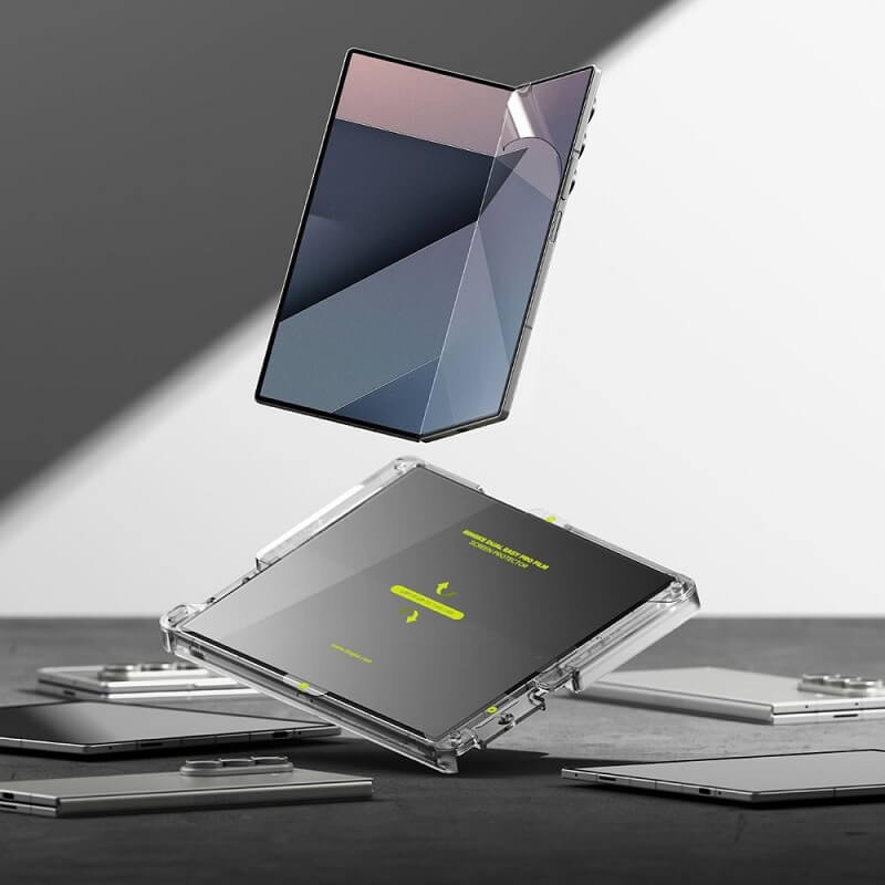 Протектор за Samsung Z Fold 7, Ringke Dual Easy Pro Film Glass 2бр., Прозрачен (4)