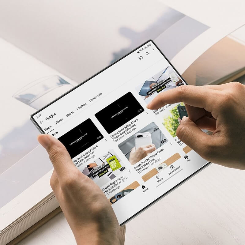 Протектор за Samsung Z Fold 7, Ringke Dual Easy Pro Film Glass 2бр., Прозрачен (6)