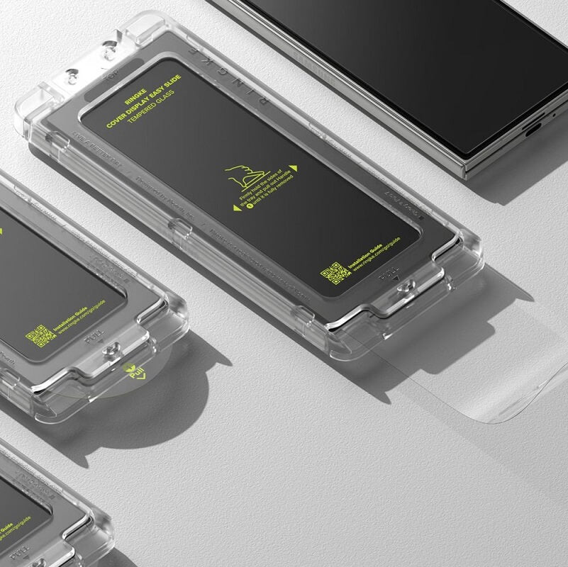 Стъклен Протектор за Samsung Z Fold 7, Ringke Easy Slide Glass 2бр., Прозрачен (6)