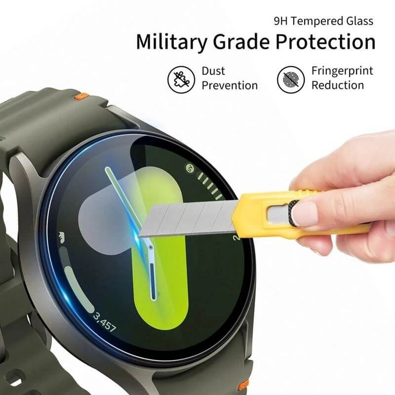 Протектор за Samsung Watch 8 Classic 46mm, Tech-Protect Glass Fit+ 2 бр., Прозрачен (2)