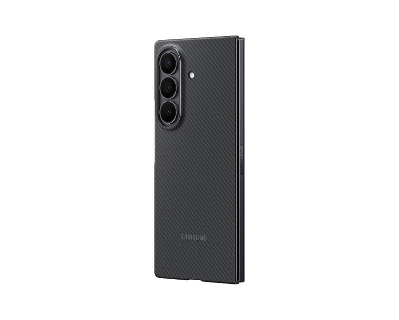 Оригинален Карбонов Калъф за Samsung Z Fold 7, Carbon Shield Case, Черен (5)