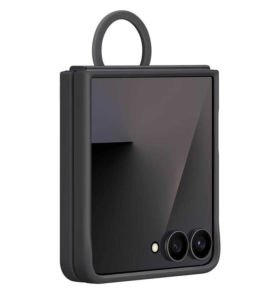 Оригинален Калъф Samsung Z Flip 7, Ring Case EF-PF766TBEGWW, Черен (4)