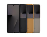 Оригинален Кожен Калъф Samsung Z Flip 7, Kindsuit Case EF-VF766PJEGWW, Бежов (6)