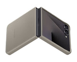 Оригинален Кожен Калъф Samsung Z Flip 7, Kindsuit Case EF-VF766PJEGWW, Бежов (5)