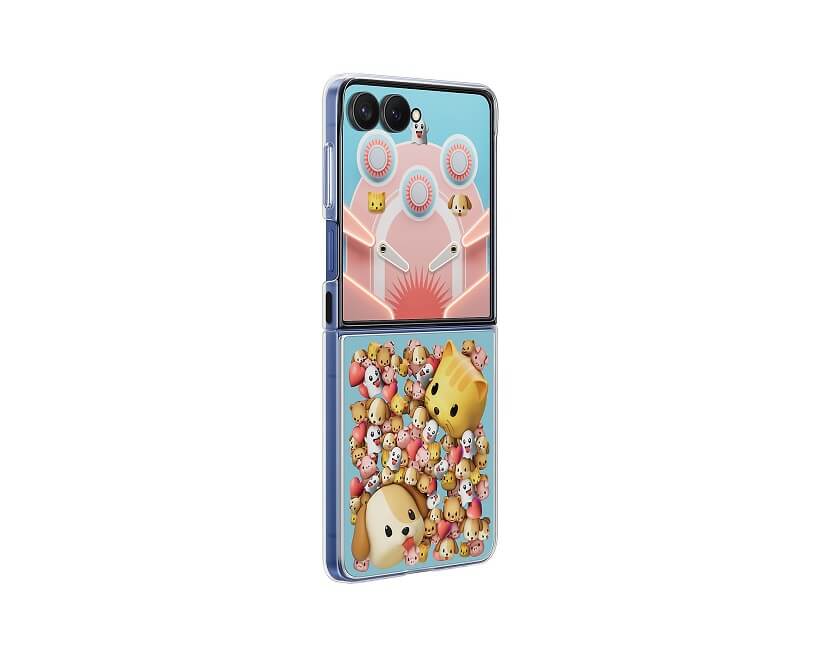 Оригинален Калъф за Samsung Z Flip 7, FlipSuit Case EF-ZF766CTEGWW, Прозрачен (4)