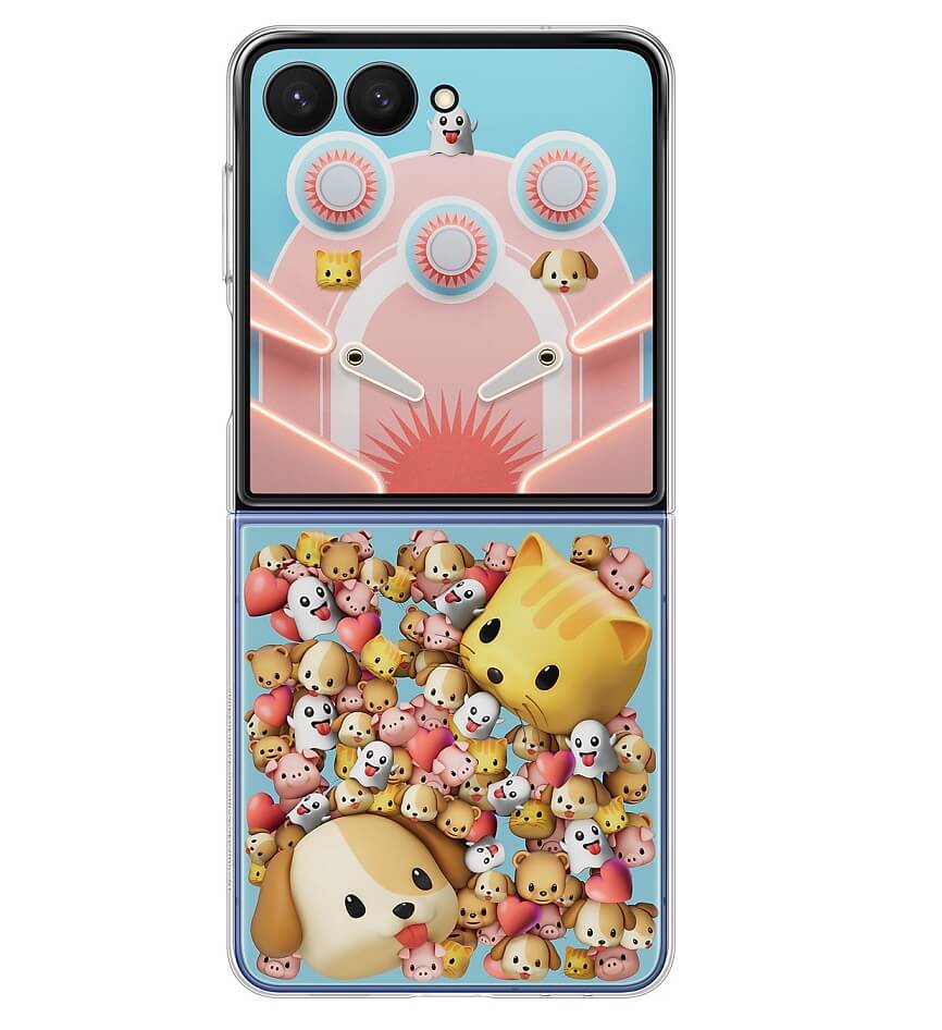 Оригинален Калъф за Samsung Z Flip 7, FlipSuit Case EF-ZF766CTEGWW, Прозрачен