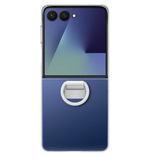 Оригинален Калъф за Samsung Z Flip 7, Ring Clear Case EF-QF766CTEGWW, Прозрачен