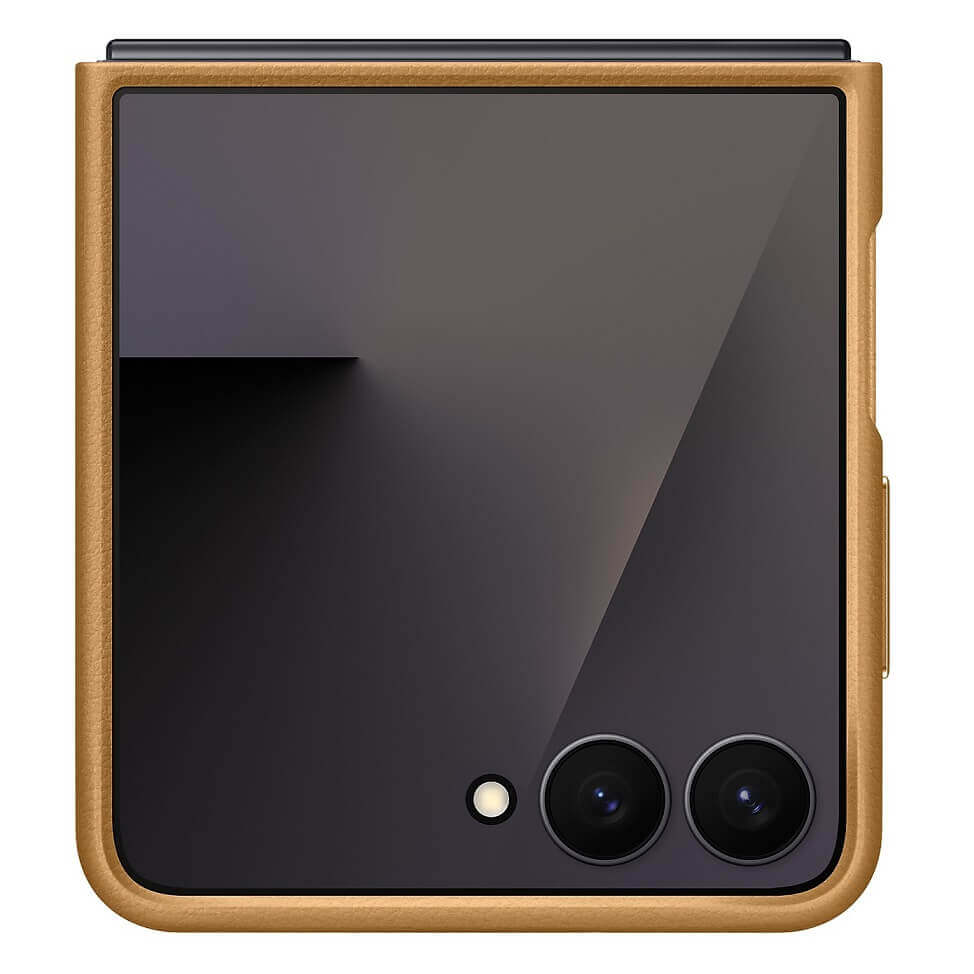 Оригинален Кожен Калъф Samsung Z Flip 7, Kindsuit Case EF-VF766PAEGWW, Кафяв (3)