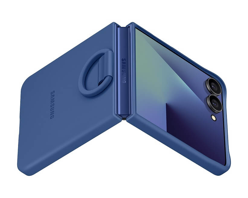 Оригинален Калъф за Samsung Z Flip 7, Ring Case EF-PF766TNEGWW, Син (6)