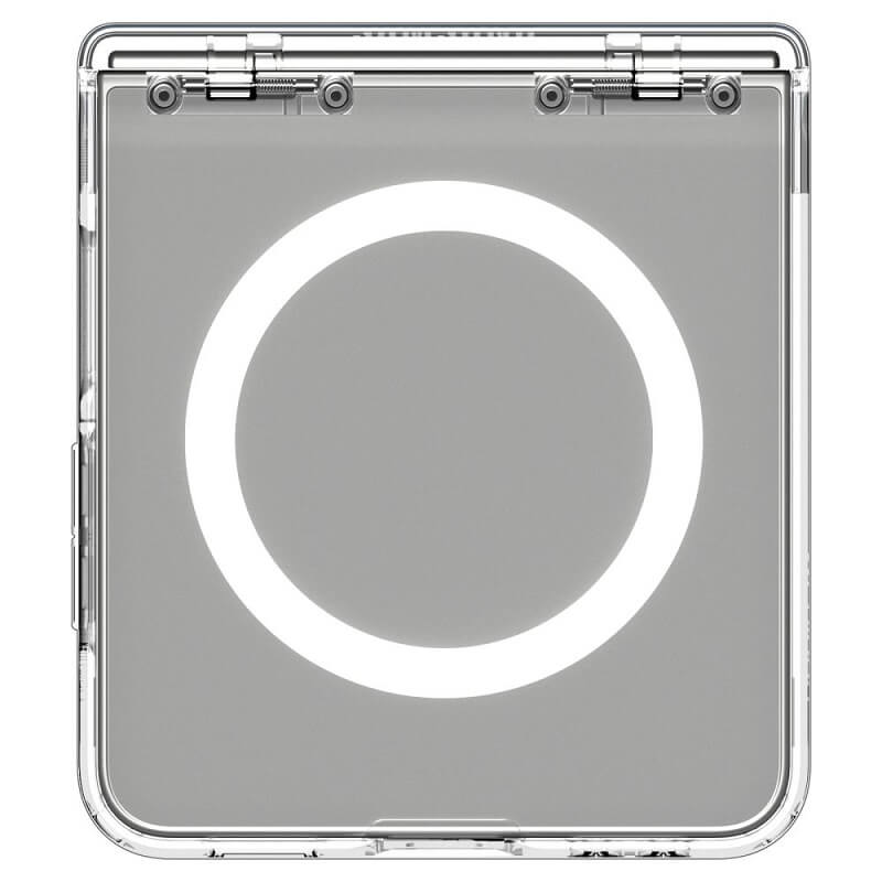 Magsafe Калъф с Предпазител за Samsung Z Flip 7, Spigen Ultra Hybrid Pro MagFit Case, Прозрачен (10)