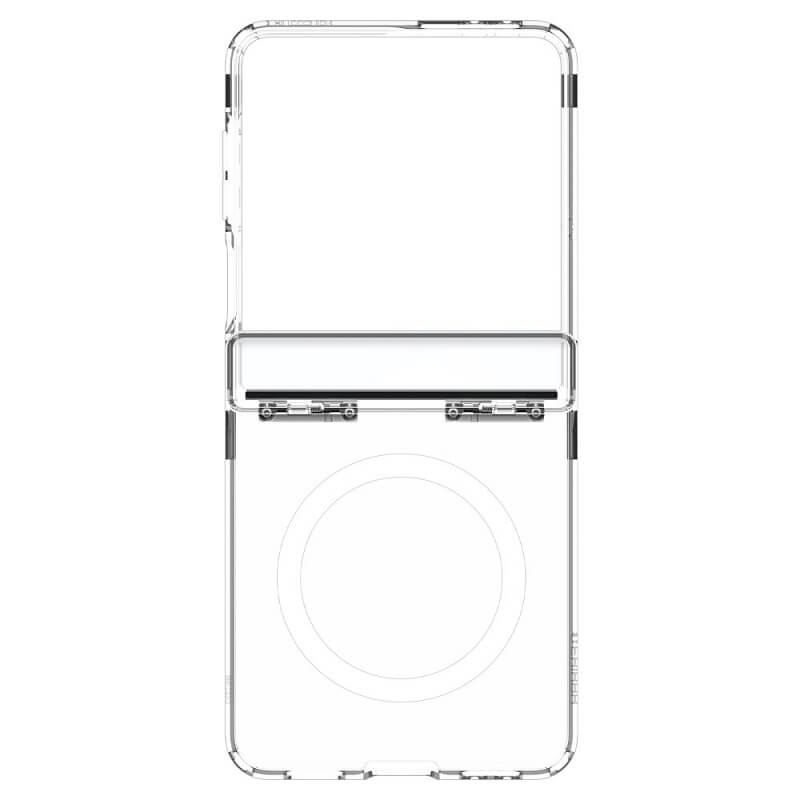 Magsafe Калъф с Предпазител за Samsung Z Flip 7, Spigen Ultra Hybrid Pro MagFit Case, Прозрачен (5)