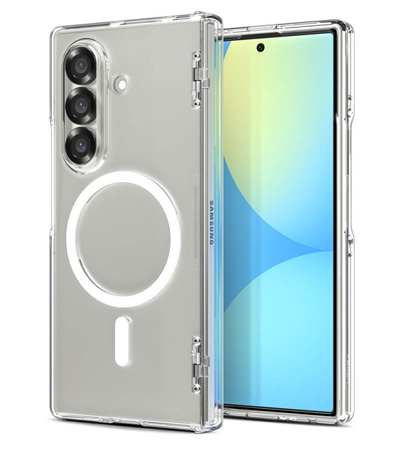 Magsafe Калъф с Предпазител за Samsung Z Fold 7, Spigen Ultra Hybrid Pro Case, Прозрачен