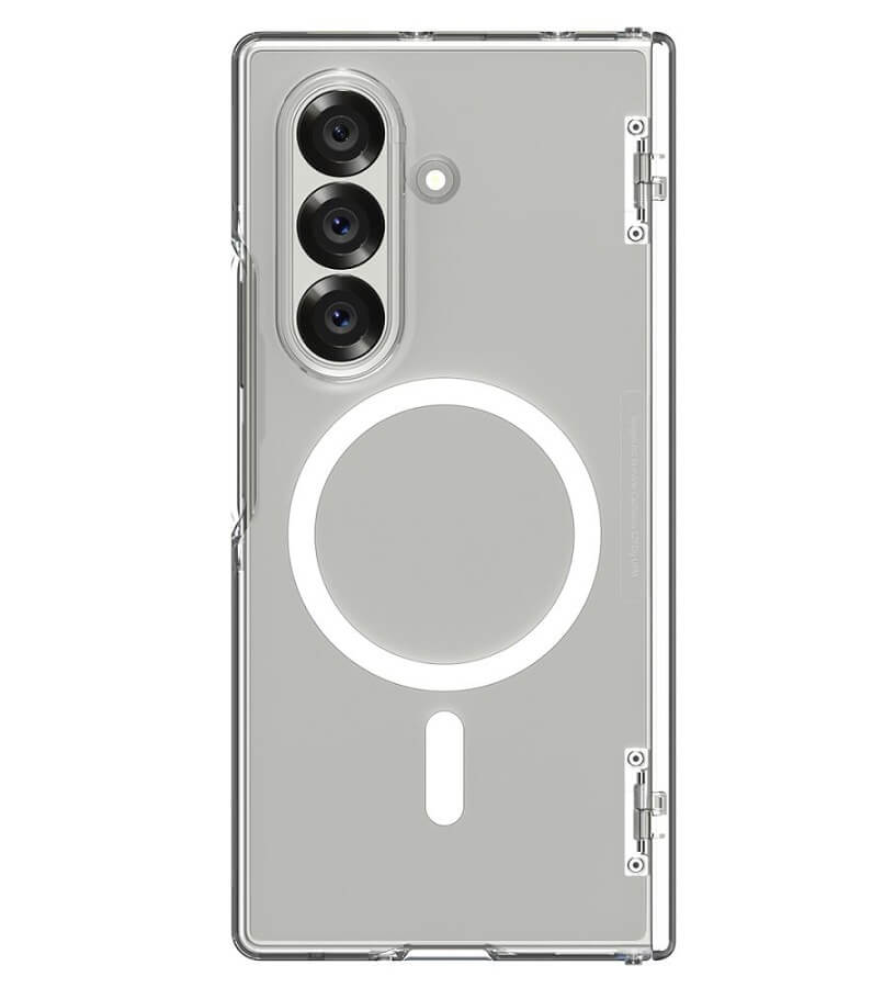 Magsafe Калъф с Предпазител за Samsung Z Fold 7, Spigen Ultra Hybrid Pro Case, Прозрачен (2)