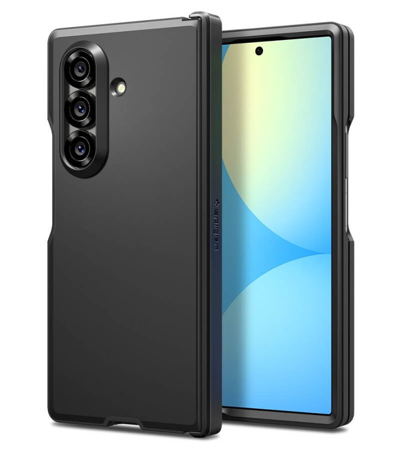 Magsafe Калъф с Предпазител за Samsung Z Fold 7, Spigen Tough Armor Pro Case, Черен (3)