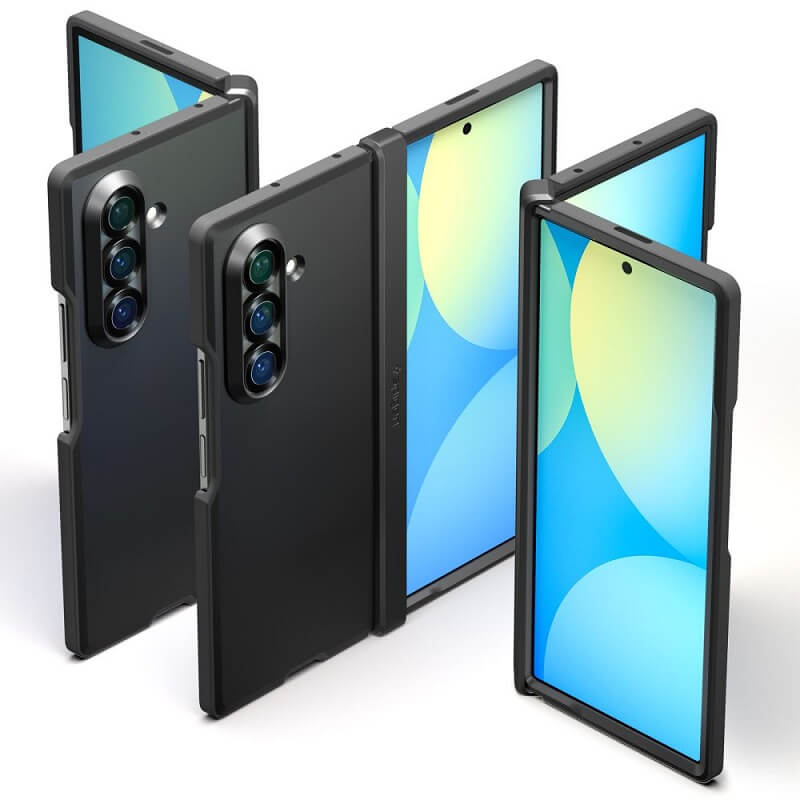 Magsafe Калъф с Предпазител за Samsung Z Fold 7, Spigen Tough Armor Pro Case, Черен (7)