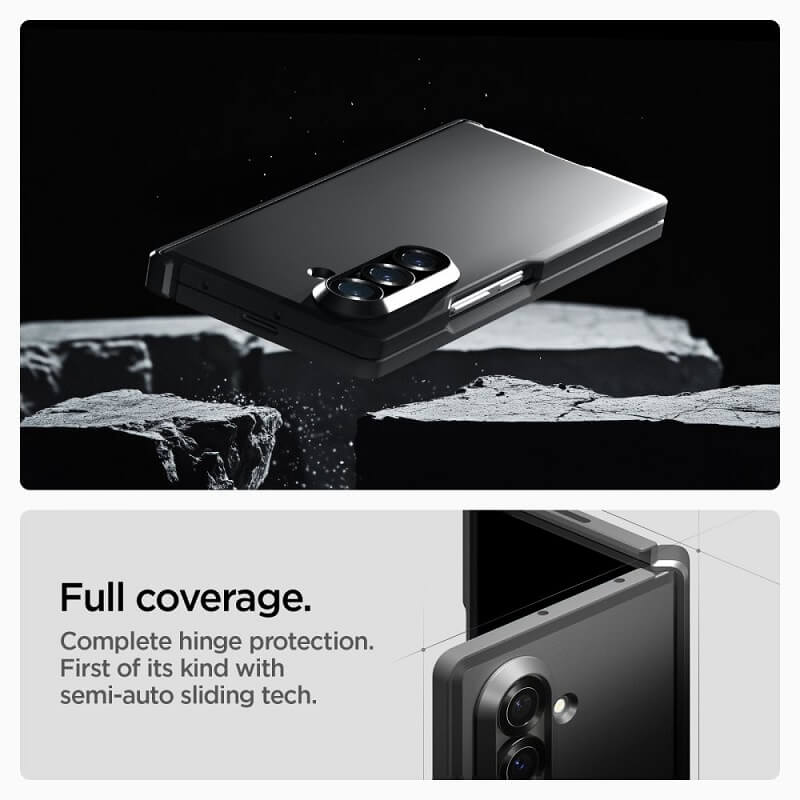 Magsafe Калъф с Предпазител за Samsung Z Fold 7, Spigen Tough Armor Pro Case, Черен (9)