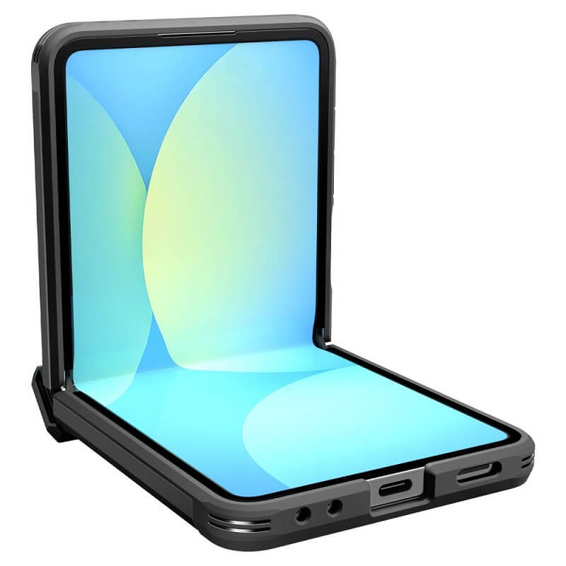 Magsafe Калъф с Предпазител за Samsung Z Flip 7, Spigen Tough Armor Pro Case, Черен (8)