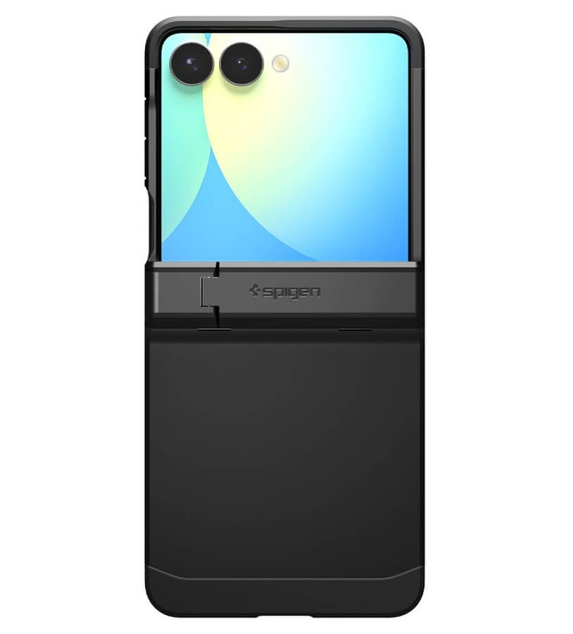 Magsafe Калъф с Предпазител за Samsung Z Flip 7, Spigen Tough Armor Pro Case, Черен