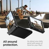 Magsafe Калъф с Предпазител за Samsung Z Flip 7, Spigen Tough Armor Pro Case, Черен (11)
