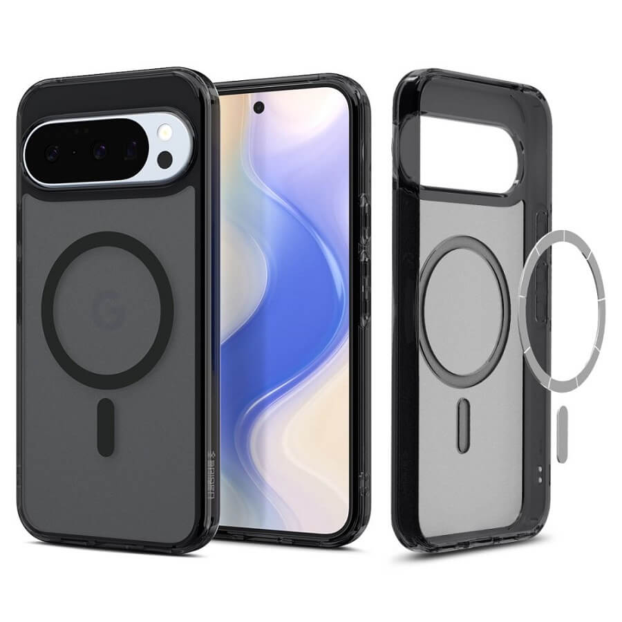 Magsafe Калъф за Google Pixel 10 Pro/ 10, Spigen Ultra Hybrid Frost Case, Черен (3)