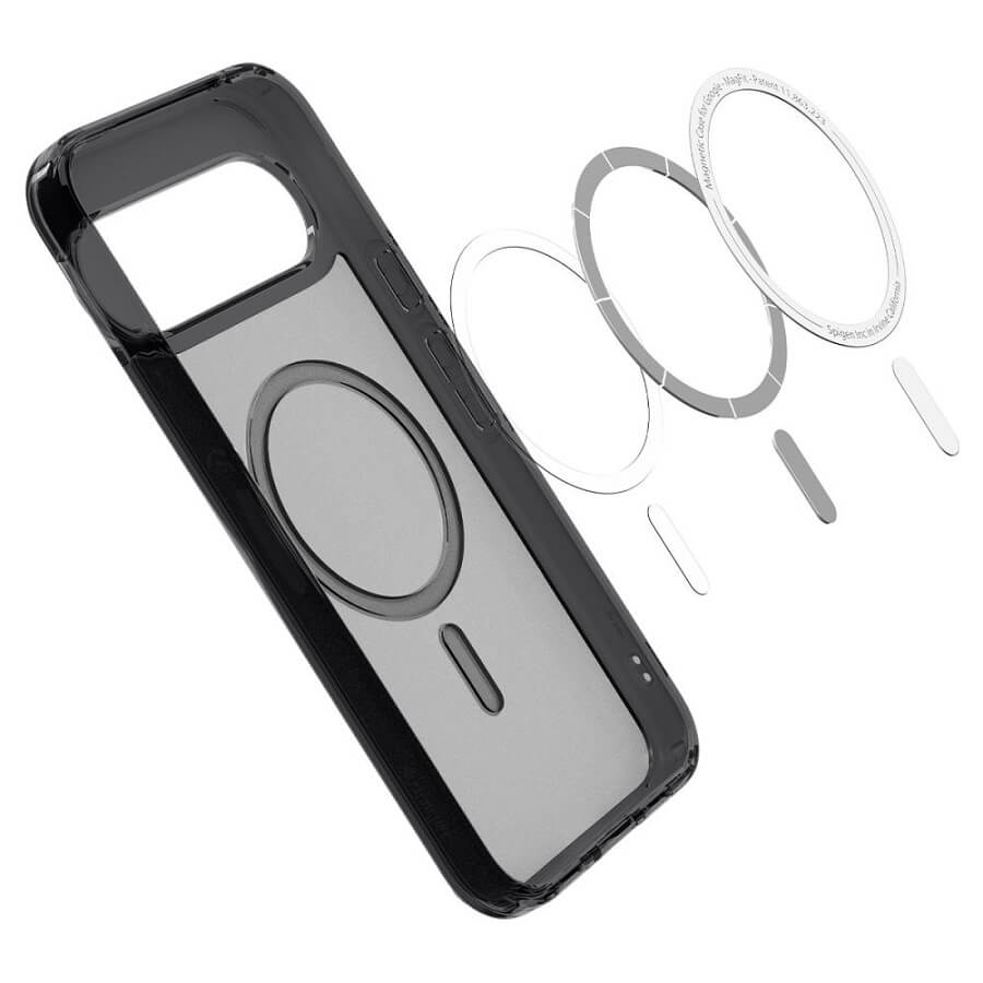 Magsafe Калъф за Google Pixel 10 Pro/ 10, Spigen Ultra Hybrid Frost Case, Черен (10)