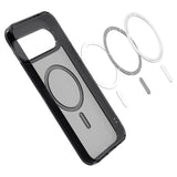 Magsafe Калъф за Google Pixel 10 Pro/ 10, Spigen Ultra Hybrid Frost Case, Черен (10)