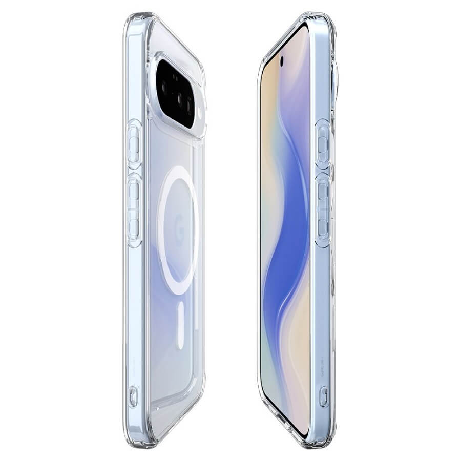 Magsafe Калъф за Google Pixel 10 Pro/ 10, Spigen Ultra Hybrid Case, Бял (9)