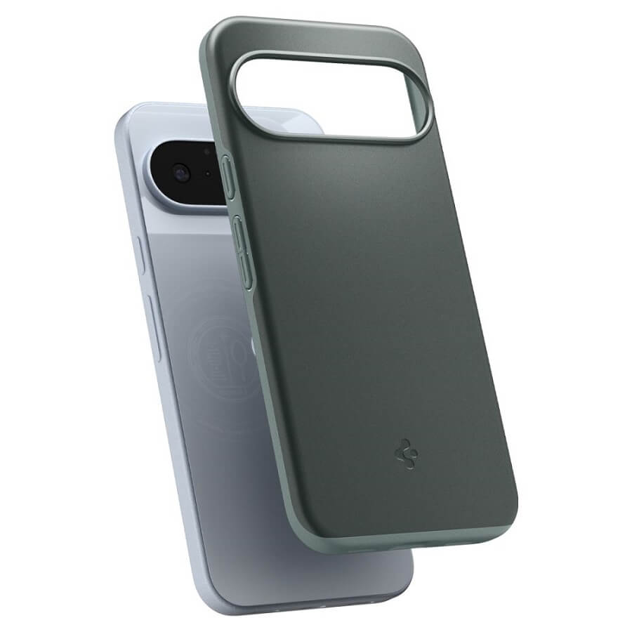 Magsafe Калъф за Google Pixel 10 Pro/ 10, Spigen Thin Fit Case, Зелен (8)