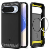 MagSafe Калъф за Google Pixel 10 Pro/ 10, Spigen Rugged Armor Case, Черен (3)