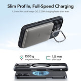 Magsafe Калъф за iPhone 17, ESR Classic Hybrid Kickstand Magnetic Case, Черен (6)