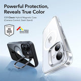 Magsafe Калъф за iPhone 17, ESR Classic Hybrid Kickstand Magnetic Case, Черен (2)