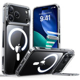 Magsafe Калъф за iPhone 17 Pro, ESR Classic Hybrid Kickstand Magnetic Case, Прозрачен