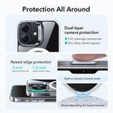 Magsafe Калъф за iPhone 17, ESR Classic Hybrid Kickstand Magnetic Case, Прозрачен (3)