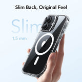 Magsafe Калъф за iPhone 17, ESR Classic Hybrid Kickstand Magnetic Case, Прозрачен (7)